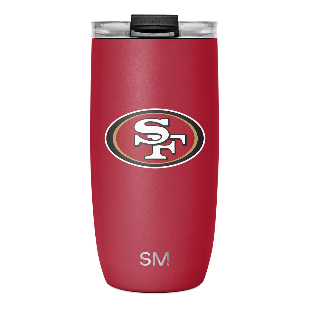NFL Voyager Tumbler with Clear Flip Lid & Straw - San Francisco 49ers