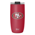 NFL Voyager Tumbler with Clear Flip Lid & Straw - San Francisco 49ers